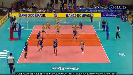 4º SET BRASIL X TAILÂNDIA – LIGA DAS NAÇÕES FEMININA – 13/06/2018