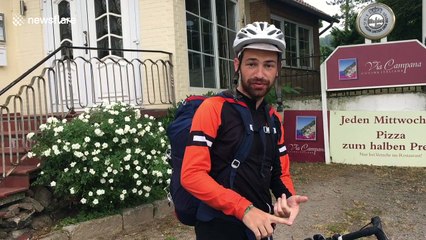 The England fans who cycled across 6 countries to get to Russia