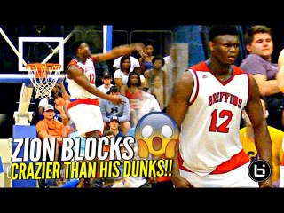 "GIMME THAT S***!" 2.0! Zion Williamson's CRAZIEST BLOCKS of Senior Year! BLOCK PARTY!