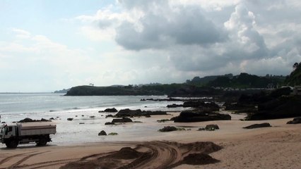 Obras de acondicionamiento de la Playa de Palmera y el espigón de Candás