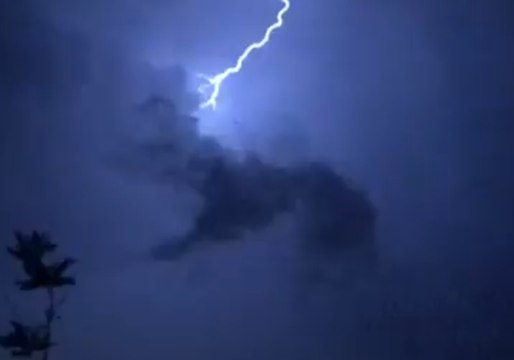 Lightning Flashes Over Colorado Springs During Severe Storms