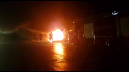 Tunceli'de Kazada Çarpışan İki Araç Alev Alev Yandı, 4 Kişi Yaralandı