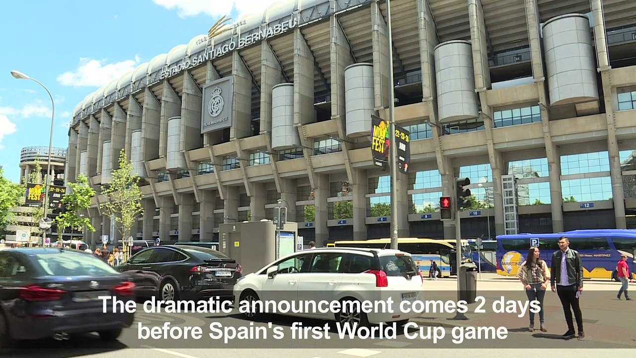 Football: Spanish fans in shock after national coach sacked