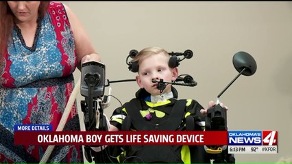 Boy Becomes Oklahoma`s First to Use Same Breathing Device as Christopher Reeve