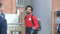 Salah and Egypt arrive at base for Uruguay game