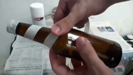 Hướng dẫn cách trang trí vỏ chai đơn giản 8