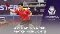 2018 China Open Highlights | Fan Zhendong vs Jeoung Youngsik (R32)