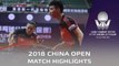 2018 China Open Highlights | Zhang Jike/Wang Manyu vs Lee Sangsu/Jeon Jihee (1/4)