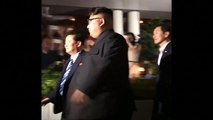 North Korean leader #KimJongUn takes an evening tour of the Gardens by the Bay before visiting an infinity pool atop a landmark waterfront hotel in Singapore on