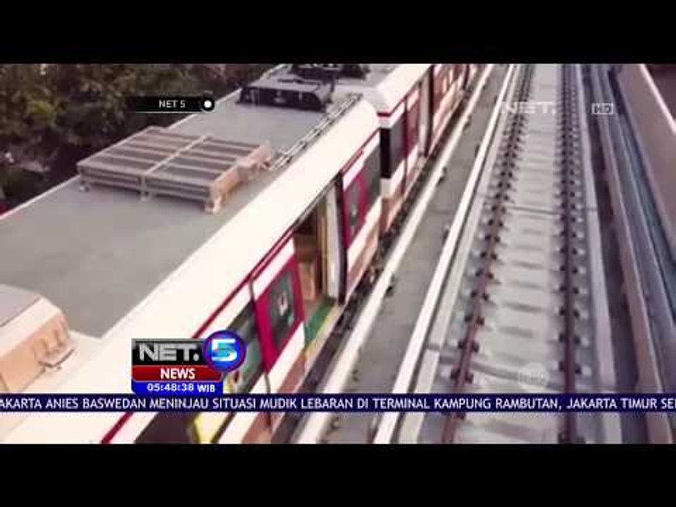 Kereta LRT Lakukan Test Run - NET 5