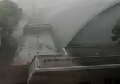 Toronto Storm Knocks Down Utility Pole