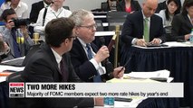 Fed hikes rates, points to 2 more increases by end of 2018
