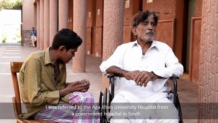 Aga Khan University Hospital's welfare programme supported him.