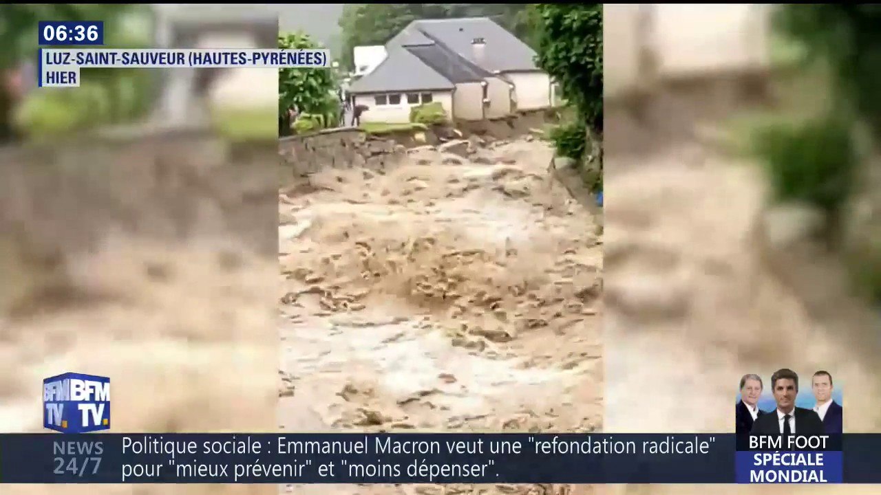 À Luz-Saint-Sauveur, les inondations se transforment en torrent