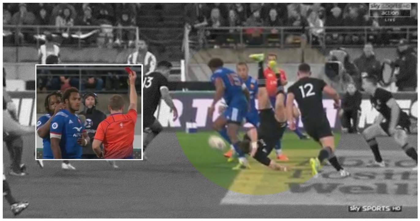 Le carton rouge de Benjamin Fall face aux All Blacks