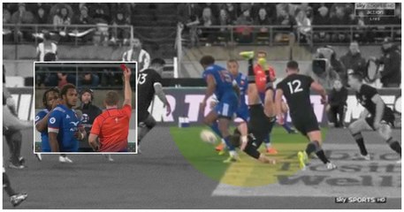 Le carton rouge de Benjamin Fall face aux All Blacks