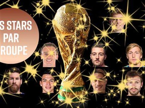 Les stars du foot qui vont briller dans chaque groupe