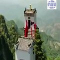 Closer to heaven. A Taoist temple sits atop the steep Mount Tayun in Shaanxi province. More than 500 years old, this place of worship is about 1,600 meters abov