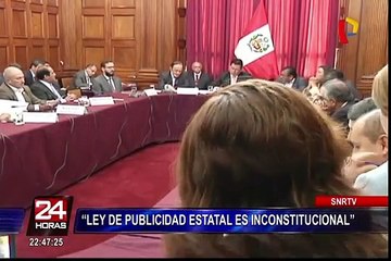 SNRTV: ley de publicidad estatal va en contra del derecho a la información