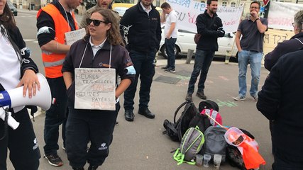 Les ambulanciers manifestent à Nantes