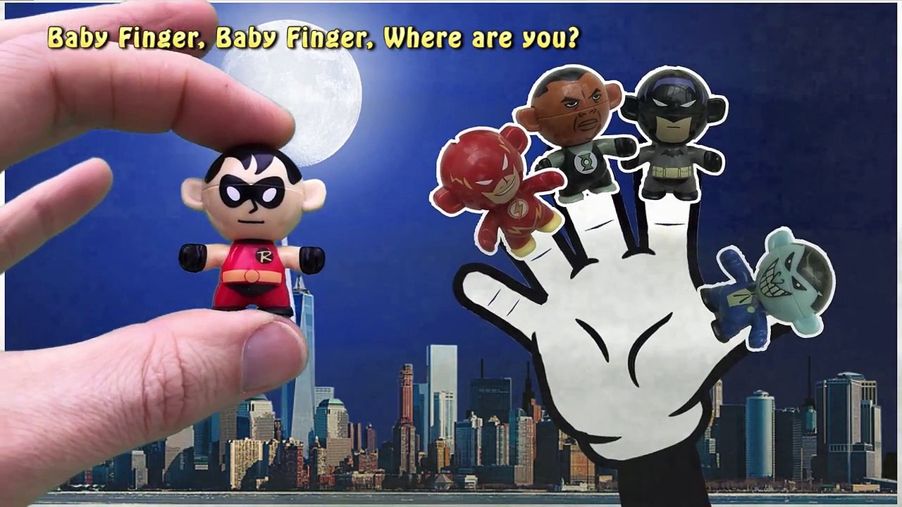 Finger Family Song DC Comics Toys Batman Flash Nursery Rhymes Youtube Video For Kids Daddy Finger