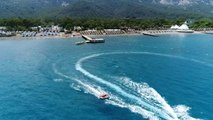 Antalya'ya Denizden ve Havadan Turist Yağdı