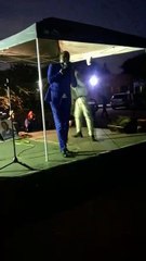 Duma Boko addressing UDC rally in Manyana