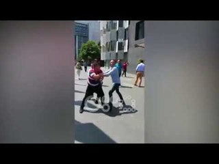 Ora News - Të rinjtë e FRPD-së godasin me vezë Veliajn, PD shpërndan videon