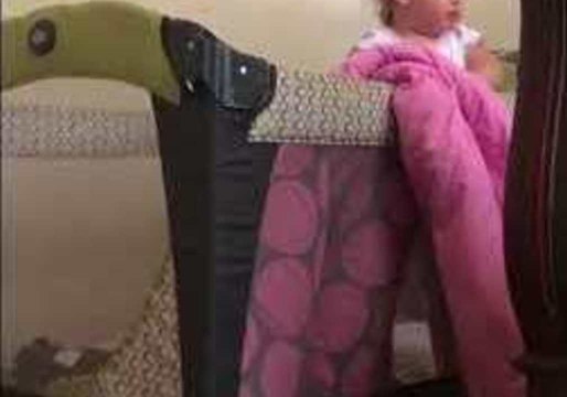 Clever Toddler Uses Blankets and Toys to Escape From Cot