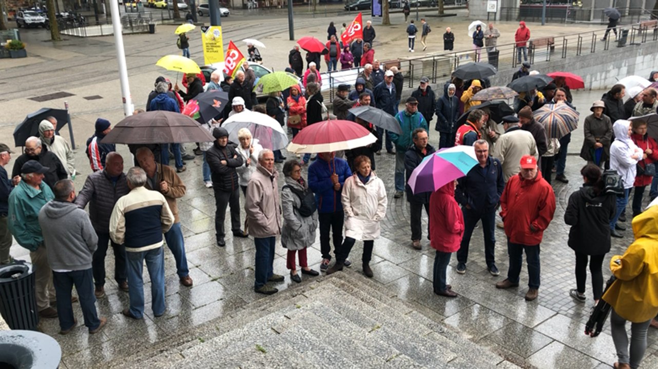 Manifestation pour défendre les retraités