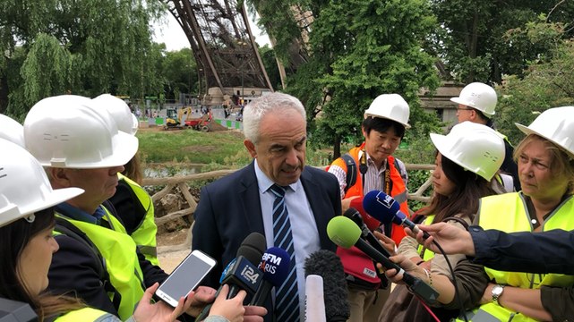 Bernard Gaudillère, président de la Sete, évoque la sécurité à la Tour Eiffel