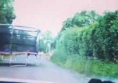 Unexpected Trampoline Challenges Driver's Skills