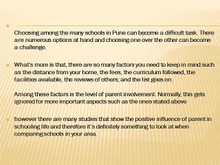 3 reasons why you should look for schools in Pune that encourage parent involvement