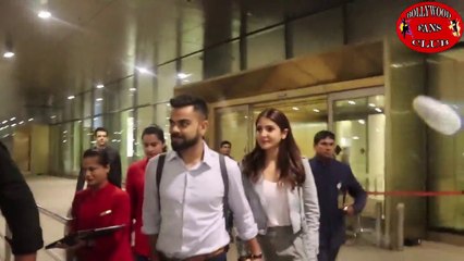 विरूष्का का क्यूट वीडियो - ये प्यारा कपल दिखा मुंबई इन्तेर्नतिनल एयरपोर्ट पर दिखे