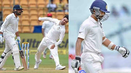 India vs Afghanistan Test : Rashid Khan dismisses Ajinkya Rahane, gets first test wicket | वनइंडिया