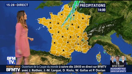 La météo pour ce vendredi 15 juin 2018