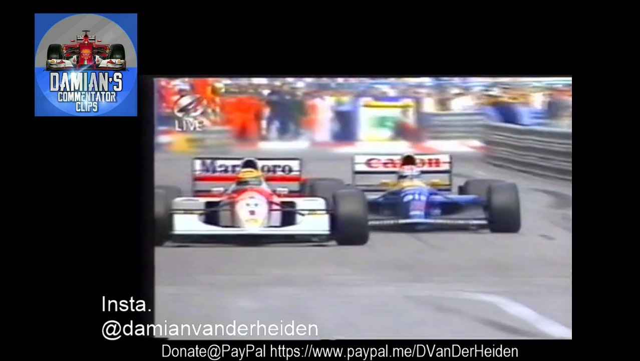 classic Formula 1 Moments. Monaco 1992 final laps OLAV MOL.