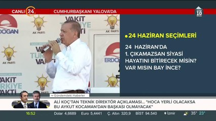 Bay Kemal farklı, Bay Muharrem farklı konuşuyor
