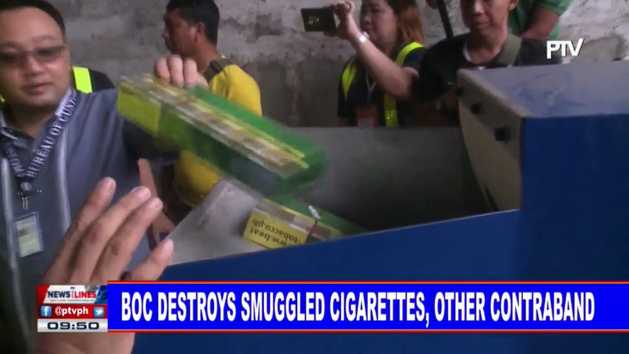 BOC destroys smuggled cigarettes, other contraband