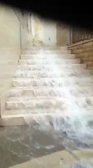 "Cascate" ad Andria durante la pioggia