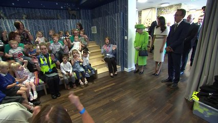 Thousands cheer the Queen and Meghan in Chester