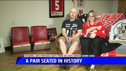 Couple Who Fell in Love Watching Hockey Takes Home Their Seats from Old Arena