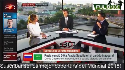 Rusia GOLEA 5-0 a Arabia Saudita en el Partido Inaugural Mundial 2018- Análisis