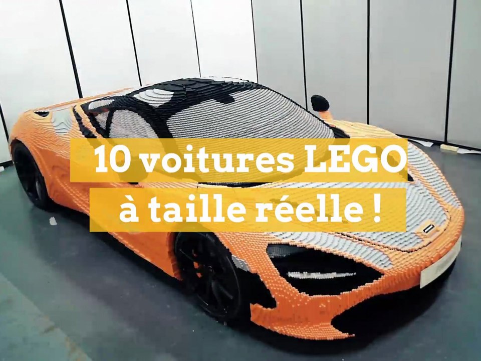 10 voitures LEGO reproduites à taille réelle
