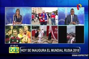 Se inició la fiesta en la Esquina de la Televisión previo al inicio del Mundial