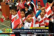 SMP: escolares celebran inicio del Mundial Rusia 2018