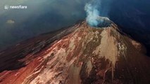 One week on, aerials reveal desolate landscape from Guatemala eruption