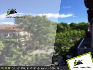 T3 A vendre Montpellier 92m2 - Boulevard de strasbourg