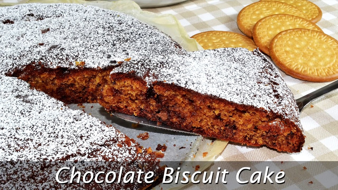 Chocolate Biscuit Cake - Easy Chocolate Cake Recipe with Marie Biscuits