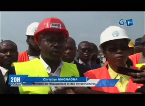 RTG/Visite de terrain du ministre de l’équipement et des infrastructures et de sa délégation sur le tronçon routier PK 5-12